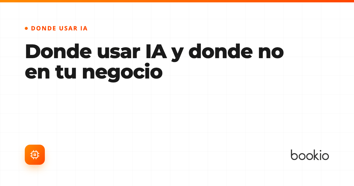 Diagrama sobre donde usar IA y donde no en procesos de una empresa